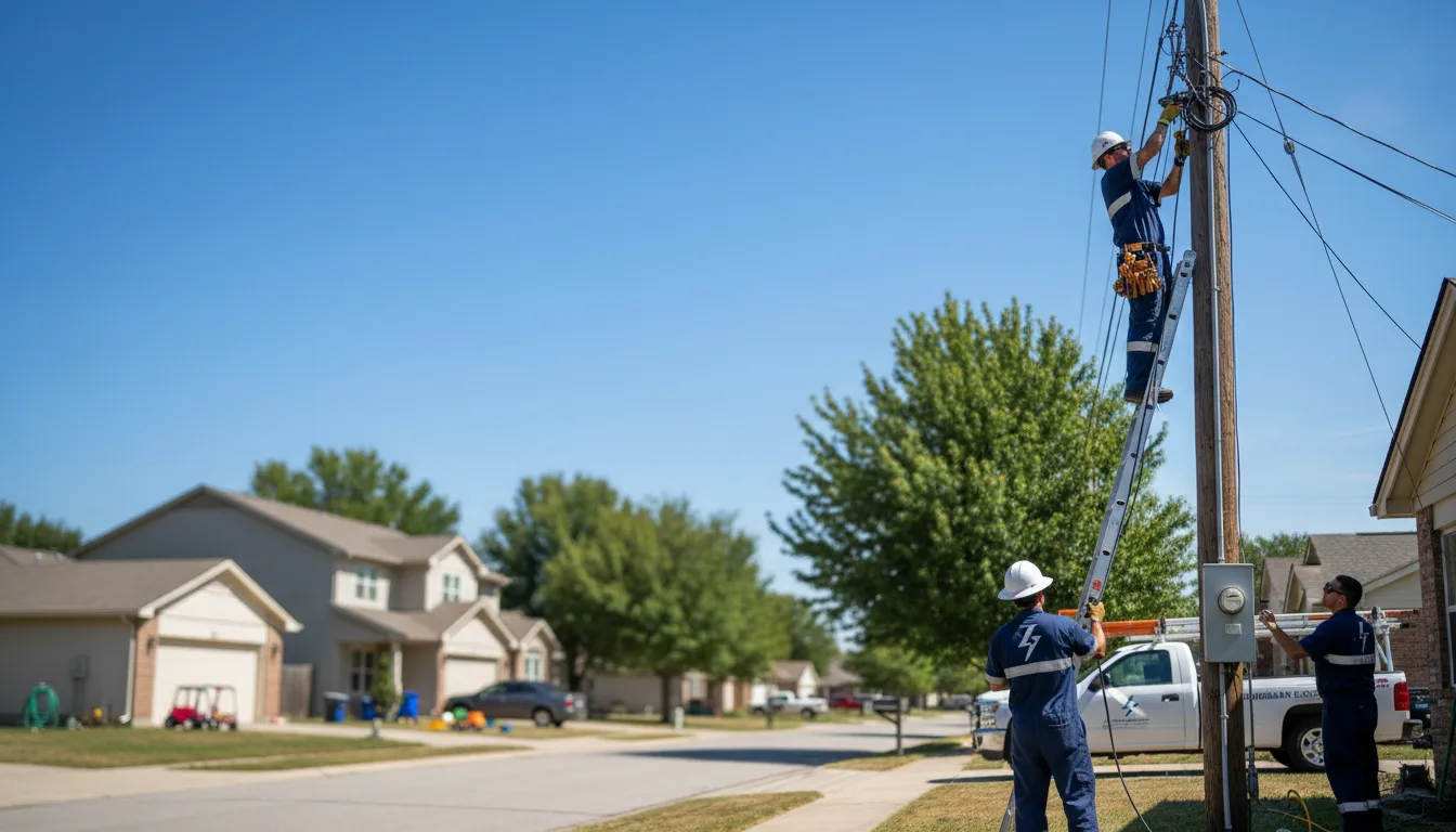 Residential electrician providing installation services in Prattsville, AR